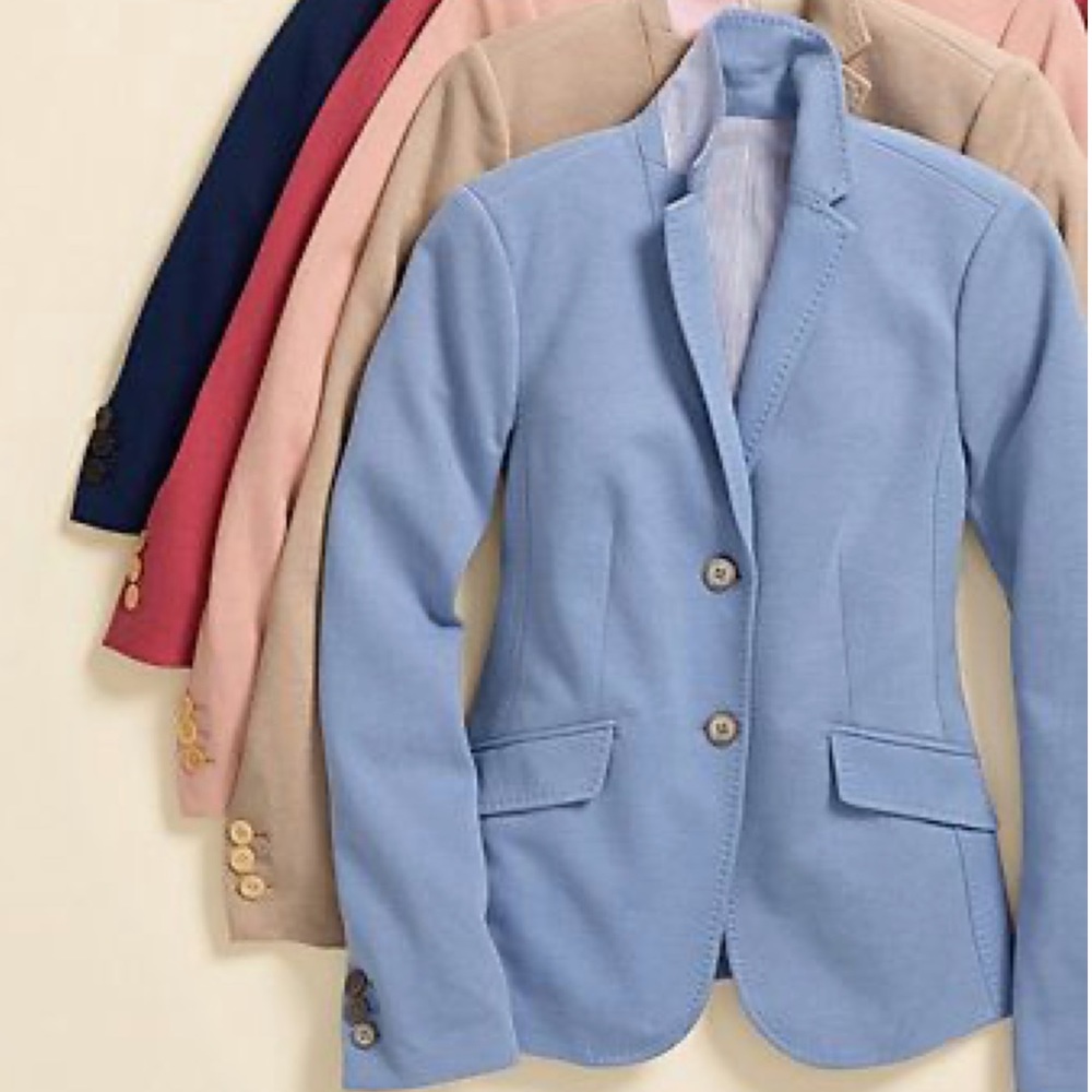 Talbots Career Two Button Pique Blazer Sz 2